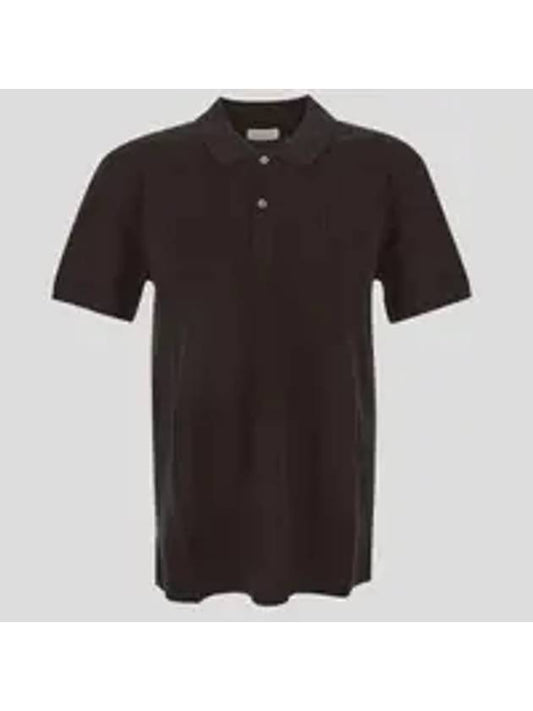 Skull Patch Short Sleeve Polo Shirt Brown - ALEXANDER MCQUEEN - BALAAN 2