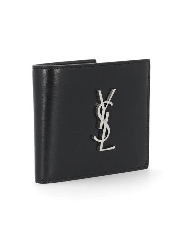 East/West Wallet In Smooth Leather Black - SAINT LAURENT - BALAAN 3