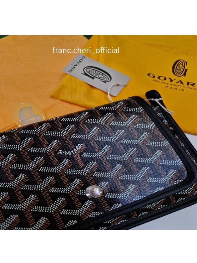 Plume Wallet Cross Bag Clutch Black Paris Main Store - GOYARD - BALAAN 4