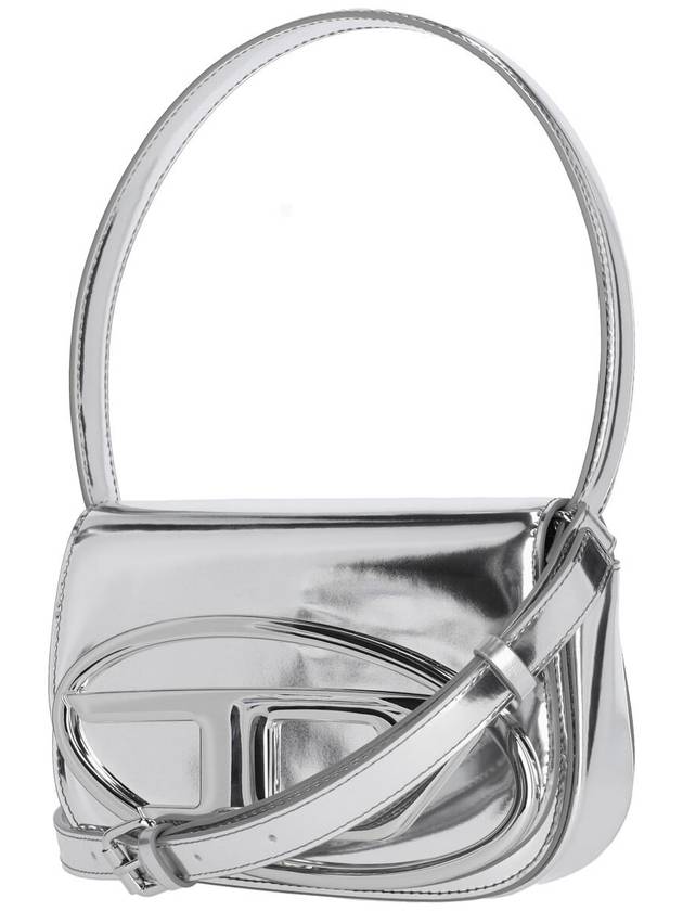 1DR Mirrored Leather Shoulder Bag Silver - DIESEL - BALAAN 3