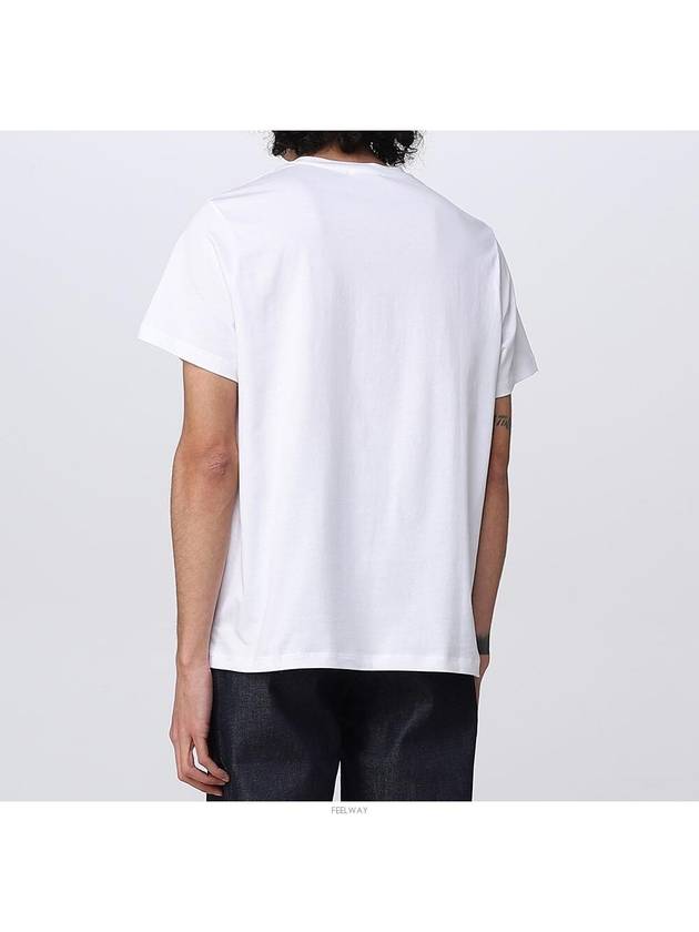 Men's Item Logo Cotton Short Sleeve T-Shirt White - A.P.C. - BALAAN 5