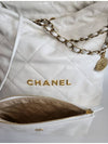 Shiny Calfskin 22 Small Shoulder Bag White - CHANEL - BALAAN 7