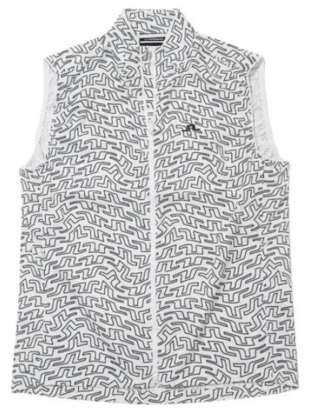 Men s Ash Light Packable Print Vest Golf - J.LINDEBERG - BALAAN 1