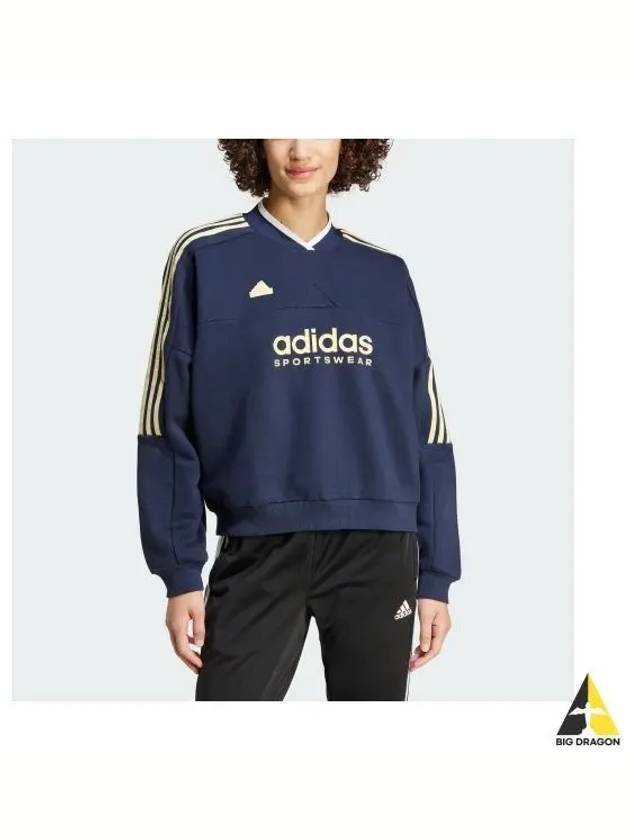 adidas T Row Cut 3S Fleece Sweatshirt IX3522 - ADIDAS - BALAAN 1