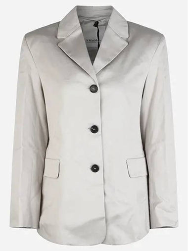 Donald Cotton Gabardine Jacket Light Grey - MAX MARA - BALAAN 1