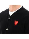 Men's Cardigan Black P1N076 - COMME DES GARCONS - BALAAN 4