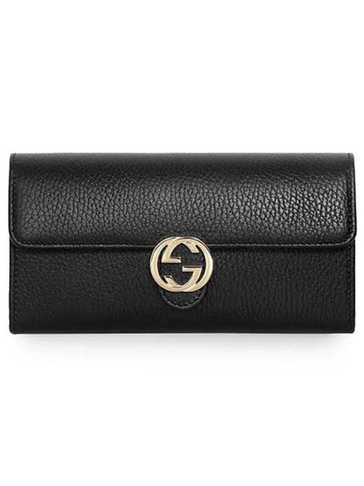 GG Interlocking Long Wallet Black - GUCCI - BALAAN 2