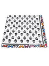 Skull Print Scarf White - ALEXANDER MCQUEEN - BALAAN 4