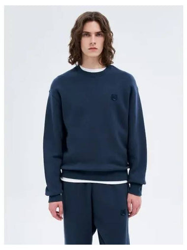 Men s Foxhead Patch Comfort Sweatshirt Ink Blue Domestic Product GM0024072399597 - MAISON KITSUNE - BALAAN 1