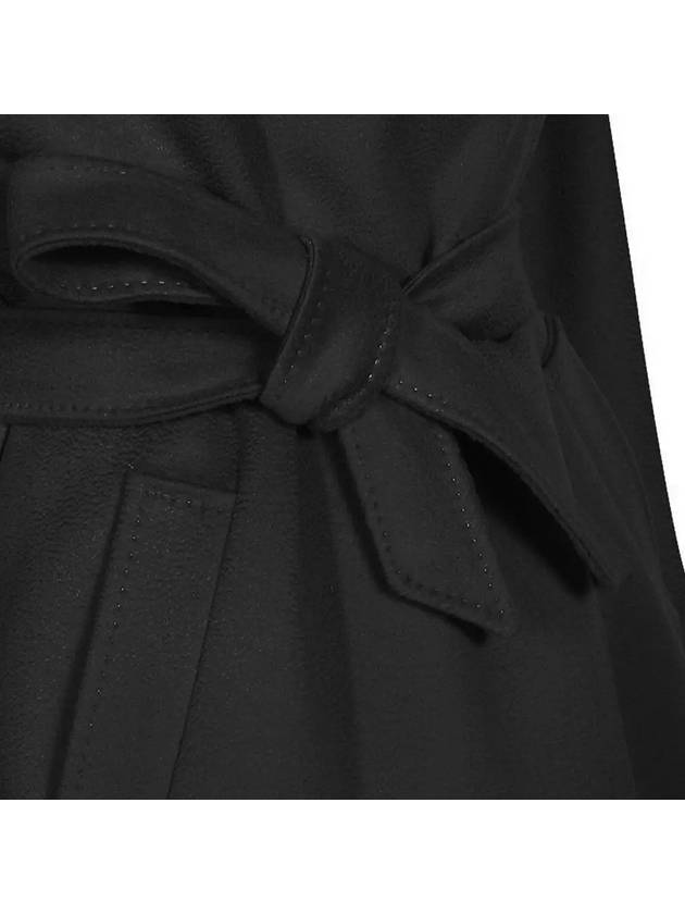 22FW PAROLE Belted wool coat black 50161923 013 - MAX MARA - BALAAN 4