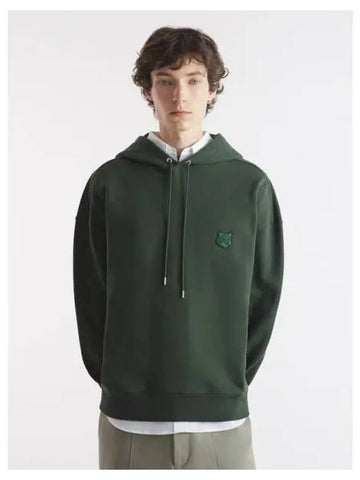 Men s Foxhead Patch Oversized Boxy Fit Hooded Sweatshirt Hoody Ranger Green Domestic Product GM0024090682376 - MAISON KITSUNE - BALAAN 1