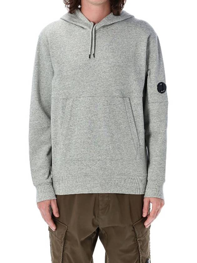 Diagonal Fleece Hoodie Grey - CP COMPANY - BALAAN 3