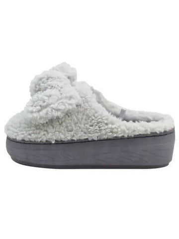 KITSON poppy fur slippers gray - KITON - BALAAN 1