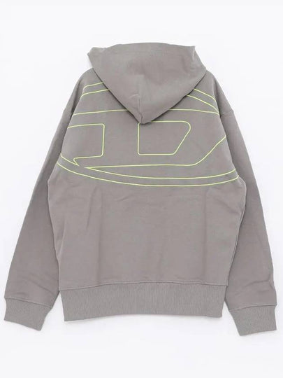 S Macs Megoval D Hoodie Grey - DIESEL - BALAAN 2