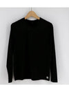 SPGRGOSN Unisex Basic Plain Functional Round Long Sleeve Tee Black - SUPENER - BALAAN 4