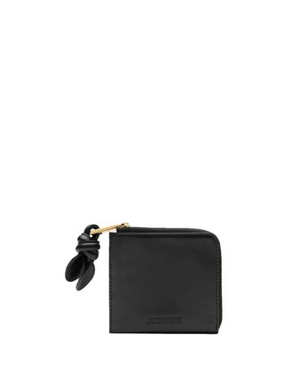 Le Porte Monnaie Tourni Leather Card Wallet Black - JACQUEMUS - BALAAN 2