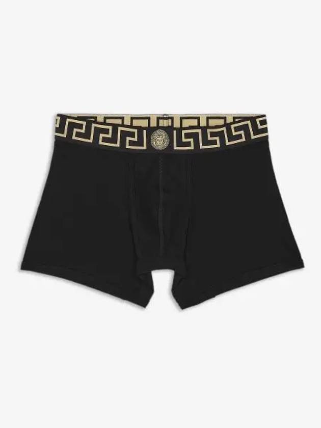 Men's Greca Waist Band Boxer Briefs 2 Pack Black - VERSACE - BALAAN 2