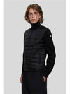 Padded wool cardigan black - MONCLER - BALAAN 7