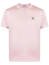 Men's Logo Short Sleeve T-Shirt Indie Pink - STONE ISLAND - BALAAN 2