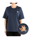 Speedy Fox Patch Comfort Short Sleeve T Shirt Navy - MAISON KITSUNE - BALAAN 2