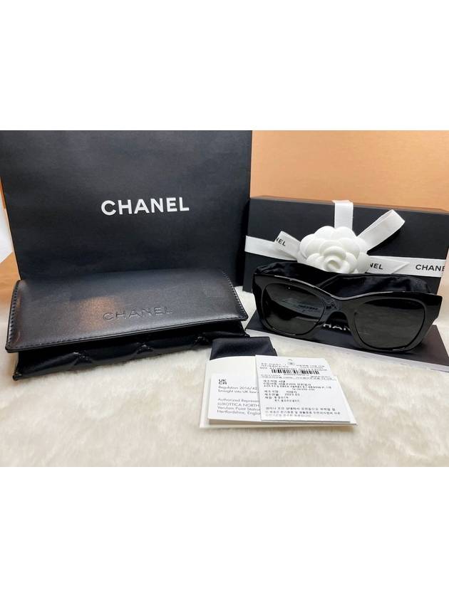 Heart CC Logo Square Sunglasses A71468X01081 - CHANEL - BALAAN 5