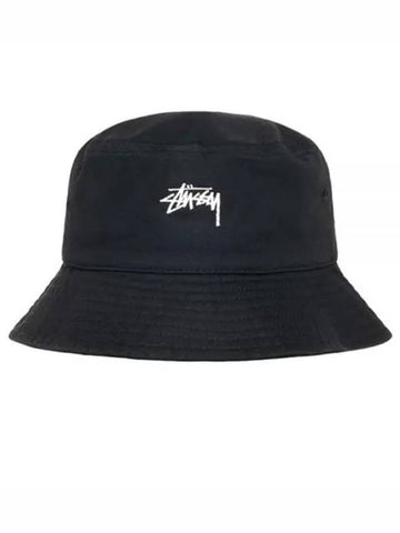 1321221 BLACK stock bucket hat - STUSSY - BALAAN 1