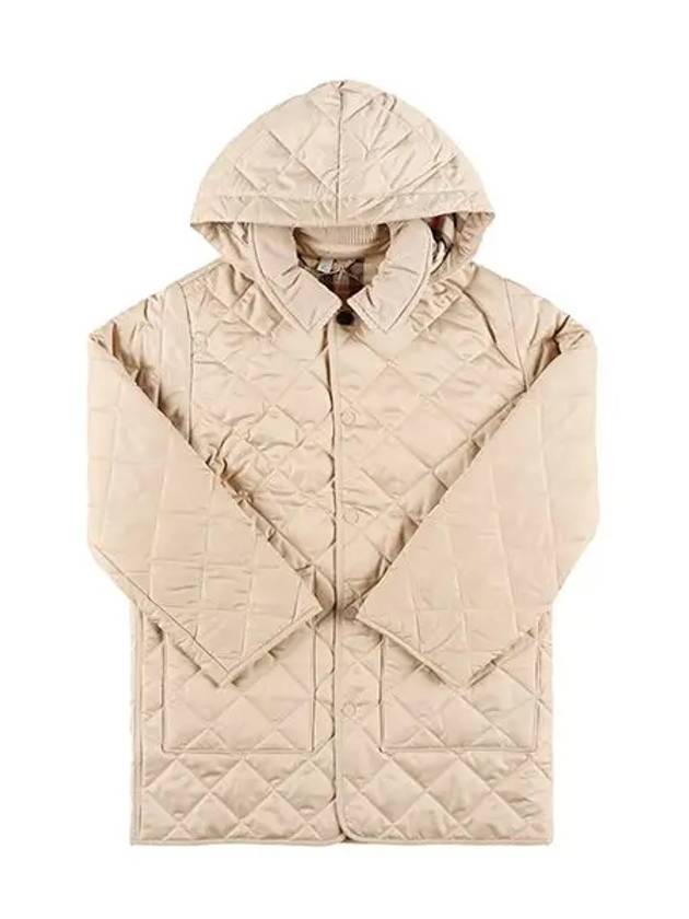 Kids Quilted Coat Pale Stone - BURBERRY - BALAAN 4