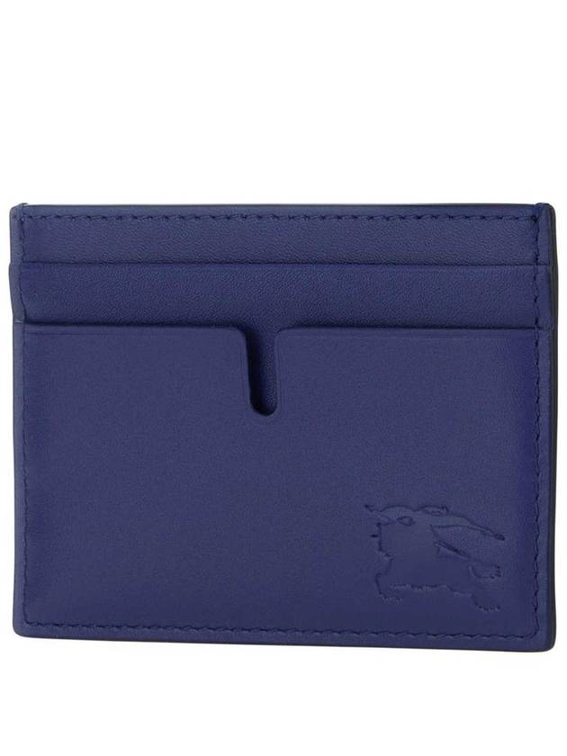 EKD Leather Card Wallet Blue - BURBERRY - BALAAN 3