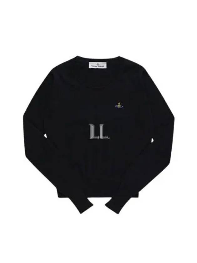 ORB Logo Knit Top Black - VIVIENNE WESTWOOD - BALAAN 2