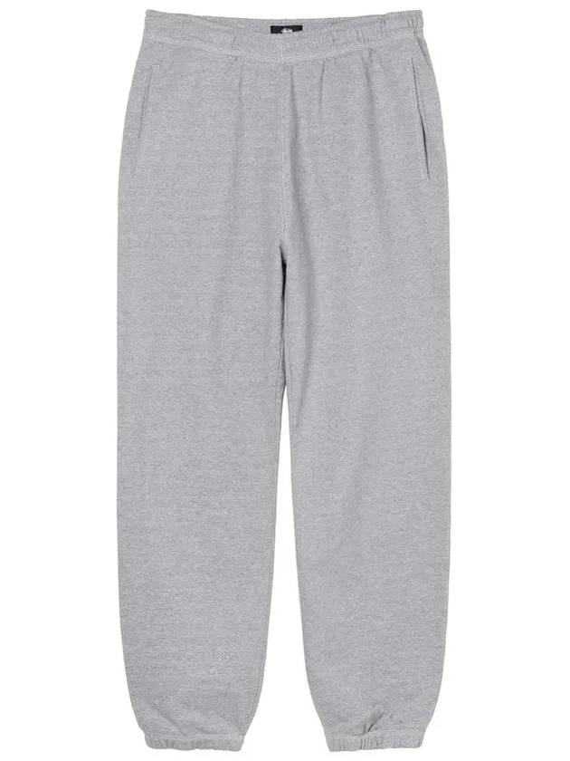 Contrast stitch label jogger pants gray 116535 - STUSSY - BALAAN 1