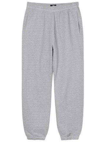 Contrast stitch label jogger pants gray 116535 - STUSSY - BALAAN 1