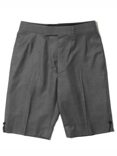 Super 120 count twill wool backstrap shorts men s short pants - THOM BROWNE - BALAAN 1