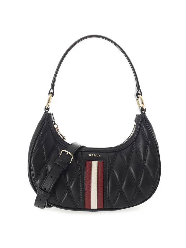 Deyr Logo Quilted Tote Bag Black - BALLY - BALAAN 1