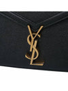 Casandra Monogram Mini Top Handle Cross Bag Black - SAINT LAURENT - BALAAN 8