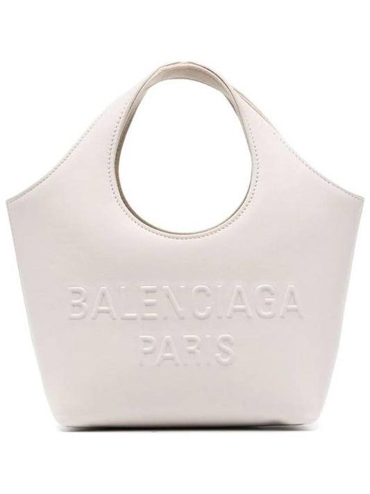 Mary Kate XS Leather Tote Bag Ivory - BALENCIAGA - BALAAN 1