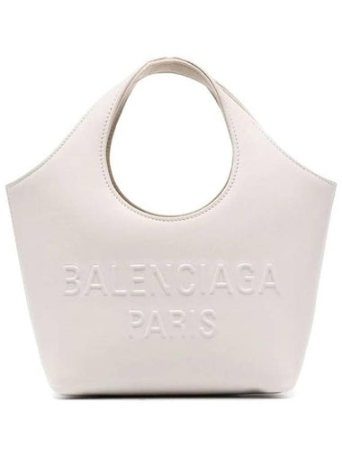 Mary Kate XS Leather Tote Bag Ivory - BALENCIAGA - BALAAN 1