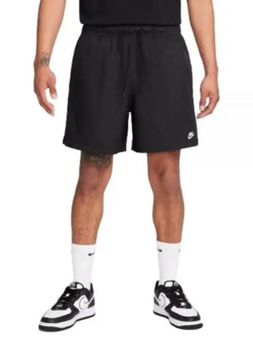 Club Woven Flow Shorts Black - NIKE - BALAAN 1