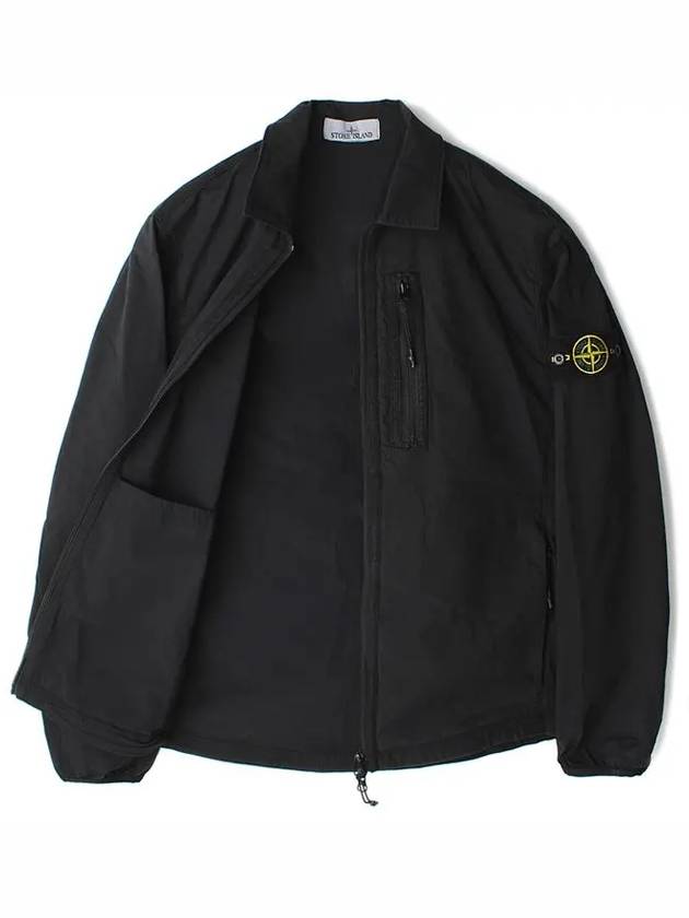 Zip-Up Over Long Sleeve Shirt Black - STONE ISLAND - BALAAN 8