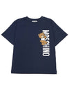 Kids short sleeve t shirt HVM03R LAA02 40016 Adults can wear - MOSCHINO - BALAAN 1