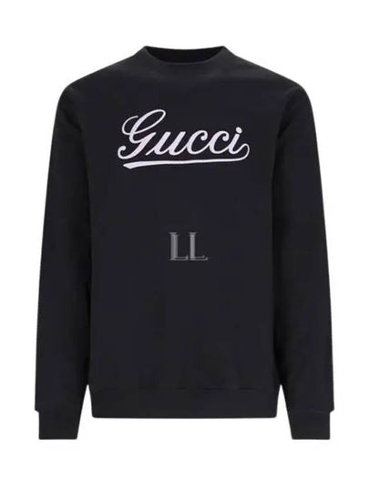 Cotton Jersey Sweater Black - GUCCI - BALAAN 2