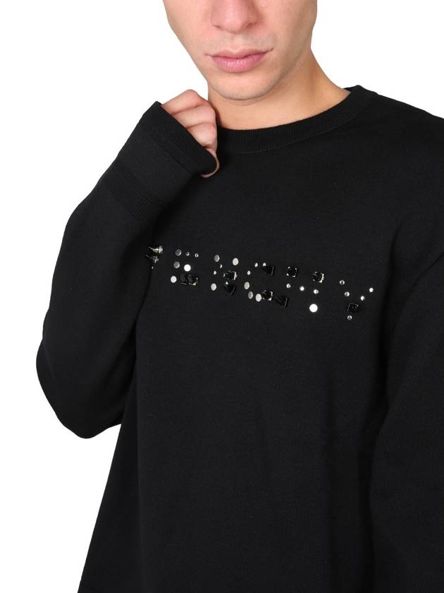 studded logo wool knit top - GIVENCHY - BALAAN 5