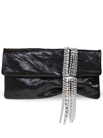 Jimmy Choo Clutch Zandra, Women's, Black - JIMMY CHOO - BALAAN 1