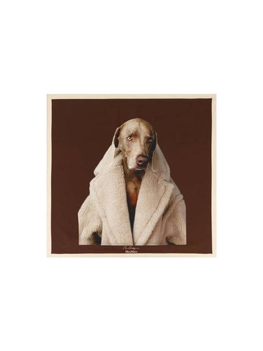 Carreteddydog Silk Muffler Brown - MAX MARA - BALAAN 1