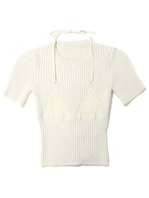 La Mayu Maille Bikini Knit Top Ivory - JACQUEMUS - BALAAN 2