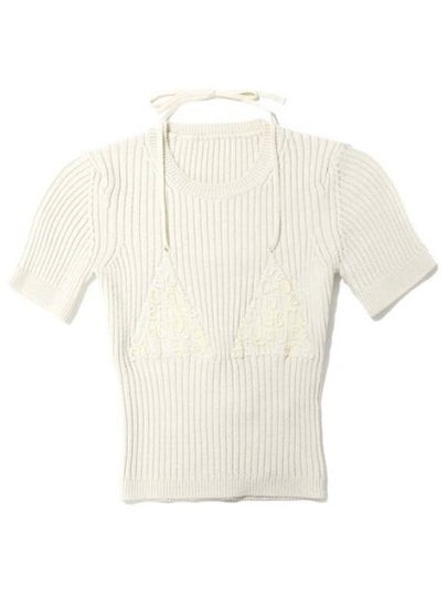 La Mayu Maille Bikini Knit Top Ivory - JACQUEMUS - BALAAN 2