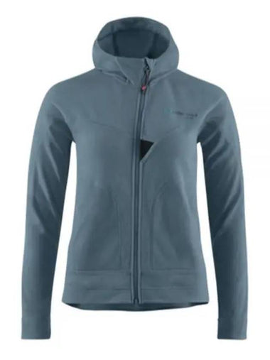 Women's Sigyn Zip Up Hoodie Thistle Blue - KLATTERMUSEN - BALAAN 1