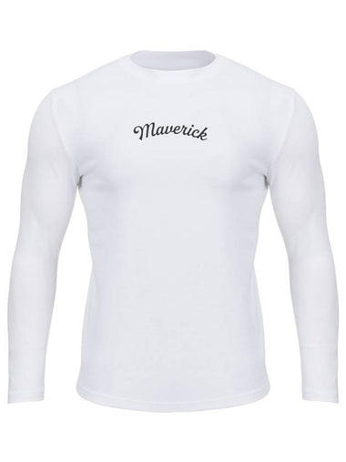 Maverick Men's RT Logo Muscle Fit Long Sleeve T-Shirt NO1 White - MAVRK - BALAAN 1