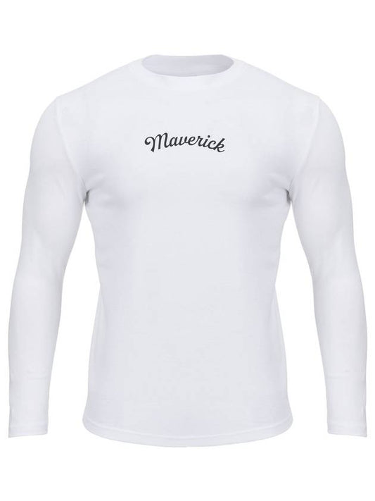 Maverick Men's RT Logo Muscle Fit Long Sleeve T-Shirt NO1 White - MAVRK - BALAAN 1