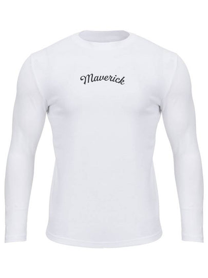 Maverick Men's RT Logo Muscle Fit Long Sleeve T-Shirt NO1 White - MAVRK - BALAAN 2