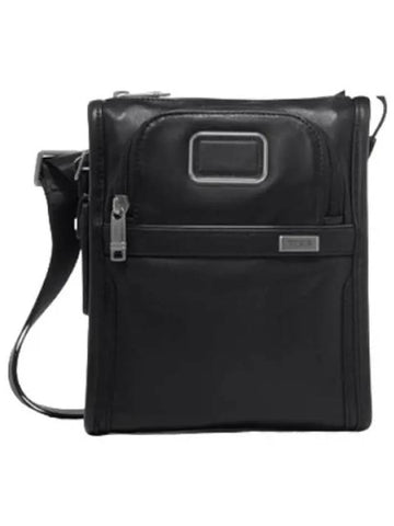 Alpha Small Pocket Crossbody Bag Black - TUMI - BALAAN 1